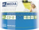 Фото CD-R Verbatim Wrap Full Printable 700Mb 52x (50 Pack Cakebox) (69206)
