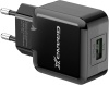 Фото товара Сетевое З/У USB Grand-X 2.1A Black (CH-03B)