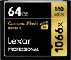 Фото товара Карта памяти Compact Flash 64GB Lexar 1066X Professional (LCF64GCRB1066)