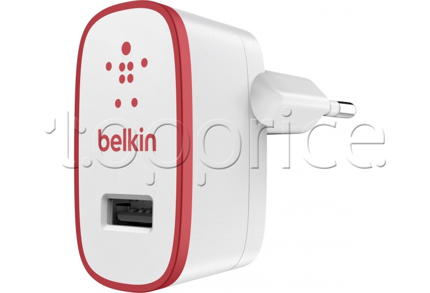 Фото З/У USB Belkin USB Home Charger White/Red (F8J052vfRED)