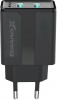 Фото товара Сетевое З/У USB Grand-X 2.4A Black + кабель USB Type-C (CH-15T)