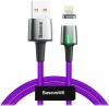 Фото товара Кабель USB -> Lightning Baseus Zinc Magnetic 2 м Purple (CALXC-B05)