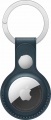 Фото Чехол для Apple AirTag Leather Key Ring Baltic Blue (MHJ23ZM/A)