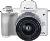 Фото товара Цифровая фотокамера Canon EOS M50 Mk2 + 15-45 IS STM Kit White (4729C028)