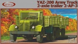 Фото Модель GMU Армейский грузовик ЯАЗ-200 c двухосным прицепом 2-АП-3 (GMU72001)