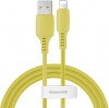 Фото товара Кабель USB -> Lightning Baseus Colourful 2.4A 1.2 м Yellow (CALDC-0Y)