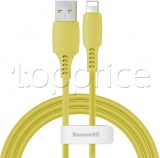 Фото Кабель USB -> Lightning Baseus Colourful 2.4A 1.2 м Yellow (CALDC-0Y)