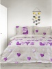 Фото товара Комплект постельного белья Iris Home полуторный ранфорс Sewn Love Lilac (svt-2000022286244)