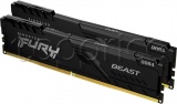 Фото Модуль памяти Kingston Fury DDR4 64GB 2x32GB 3200MHz Beast Black (KF432C16BBK2/64)
