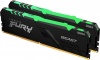 Фото товара Модуль памяти Kingston Fury DDR4 32GB 2x16GB 3200MHz Beast RGB (KF432C16BB1AK2/32)