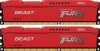 Фото товара Модуль памяти Kingston Fury DDR3 8GB 2x4GB 1866MHz Beast Red (KF318C10BRK2/8)