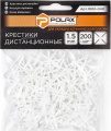 Фото Набор дистанционных крестиков для плитки 1.5мм Polax 200 шт. (1000-040)