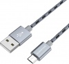 Фото товара Кабель USB -> micro-USB Borofone BX24 Ring 1 м Metal Gray (BX24MMG)