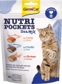 Фото Лакомство Gimpet Gimcat Nutri Pockets для кошек Морской микс 150г (G-419176/419268)