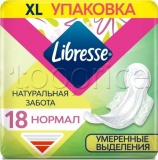 Фото Женские гигиенические прокладки Libresse Natural Care Ultra Normal 18 шт. (7322541344997)
