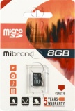 Фото Карта памяти micro SDHC 8GB Mibrand (MICDC6/8GB)