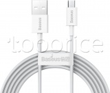 Фото Кабель USB -> micro-USB Baseus Superior Series 2A 2 м White (CAMYS-A02)