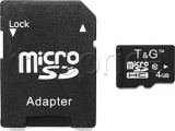 Фото Карта памяти micro SDHC 4GB T&G Class 10 + adapter (TG-4GBSDCL10-01)