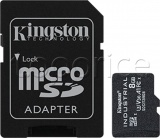 Фото Карта памяти micro SDHC 8GB Kingston UHS-I/U3 Industrial + adapter (SDCIT2/8GB)