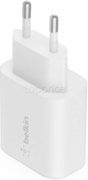 Фото Сетевое З/У USB Belkin Home Charger 25W Type-C PD PPS White (WCA004VFWH)