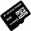 Фото товара Карта памяти micro SDHC 8GB Silicon Power Class 4 (SP008GBSTH004V10)