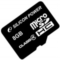 Фото Карта памяти micro SDHC 8GB Silicon Power Class 4 (SP008GBSTH004V10)