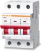 Фото товара Автоматический выключатель Videx Resist 3p С 25А (4,5кА) (VF-RS4-AV3C25)