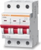 Фото товара Автоматический выключатель Videx Resist 3p С 10А (4,5кА) (VF-RS4-AV3C10)