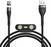 Фото товара Кабель USB -> Lightning/micro-USB/Type C Baseus Zinc Magnetic 5A 1 м Gray/Black (CA1T3-BG1)