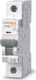 Фото Автоматический выключатель Videx Resist 1p С 16А (6кА) (VF-RS6-AV1C16)