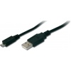 Фото товара Кабель USB2.0 AM -> micro-USB Digitus Assmann 1.8 м Black (AK-300127-018-S)