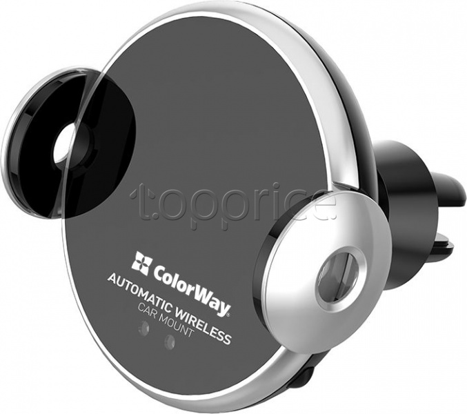 Фото Беспроводное З/У ColorWay AutoSense Car Wireless Charger 2 10W Black (CW-CHAW035Q-BK)