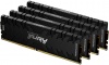 Фото товара Модуль памяти Kingston Fury DDR4 128GB 4x32GB 3600MHz Renegade Black (KF436C18RBK4/128)