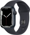 Фото Смарт-часы Apple Watch Series 7 41mm GPS Midnight Aluminium/Black Sport Band (MKMX3UL/A)