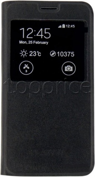 Фото Чехол для Samsung Galaxy J7 J700 Dengos Flipp-Book Call ID Black (DG-SL-BK-103)