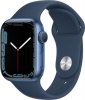 Фото товара Смарт-часы Apple Watch Series 7 41mm GPS Blue Aluminum/Blue Sport Band (MKN13)