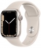 Фото товара Смарт-часы Apple Watch Series 7 41mm GPS Starlight Aluminium/Beige Sport Band (MKMY3UL/A)