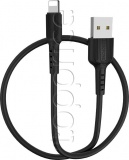 Фото Кабель USB -> Lightning Borofone BX16 Easy 1 м Black (BX16LB)