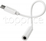 Фото Адаптер USB Type C -> Audio 3.5mm Borofone White (BV13W)