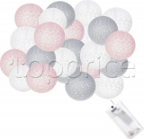Фото Светодиодная гирлянда Springos Cotton Balls 4 м 20 LED Warm White (CL0048)