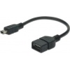 Фото товара Кабель OTG USB2.0 AF/mini-USB Digitus Assmann 0.2 м Black (AK-300310-002-S)