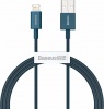 Фото товара Кабель USB -> Lightning Baseus Superior Fast Charging 2.4A 1 м Blue (CALYS-A03)
