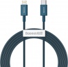 Фото товара Кабель USB Type C -> Lightning Baseus Superior Fast Charging PD 20W 2 м Blue (CATLYS-C03)