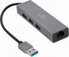 Фото товара Адаптер USB -> Gigabit Ethernet/3xUSB3.2 Gen1 Cablexpert (A-AMU3-LAN-01)