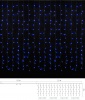 Фото товара Светодиодная гирлянда Delux Curtain C 240LED 2x2m синий/прозрачный IP20 (90017993)