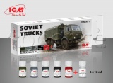 Фото Набор красок ICM для советских грузовиков 6 шт. (ICM3011)