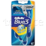 Фото Бритвенные станки одноразовые Gillette BLUE 3 6 шт. (7702018020294)