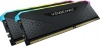 Фото товара Модуль памяти Corsair DDR4 16GB 2x8GB 3200MHz Vengeance RGB RS Black (CMG16GX4M2E3200C16)