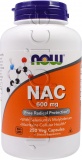 Фото Аминокислота Now Foods NAC 600 мг 250 вегетарианских капсул (NF0086)