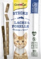 Фото Витамины Gimpet Мясные палочки для кошек, лосось и форель 4 шт. (G-400778)